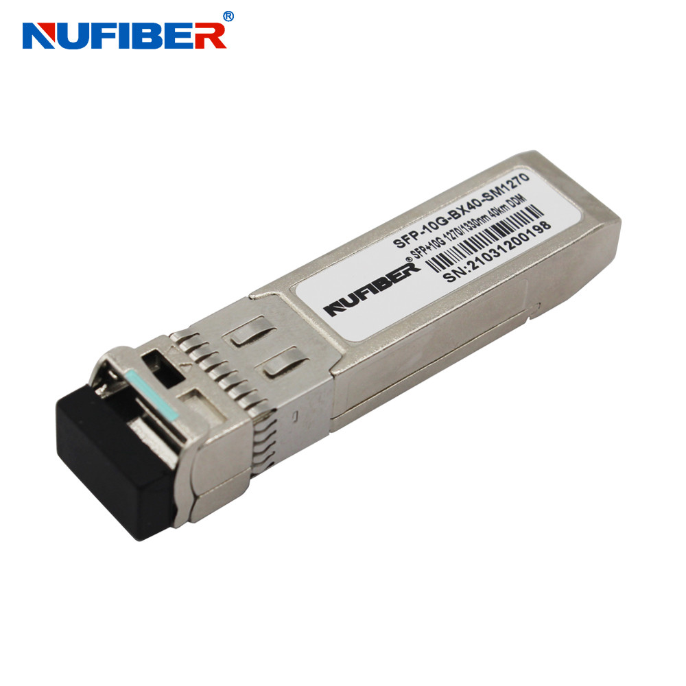 WDM Transceiver 10Gbps LC SFP Module BIDI 1270 / 1330nm 40km DDM