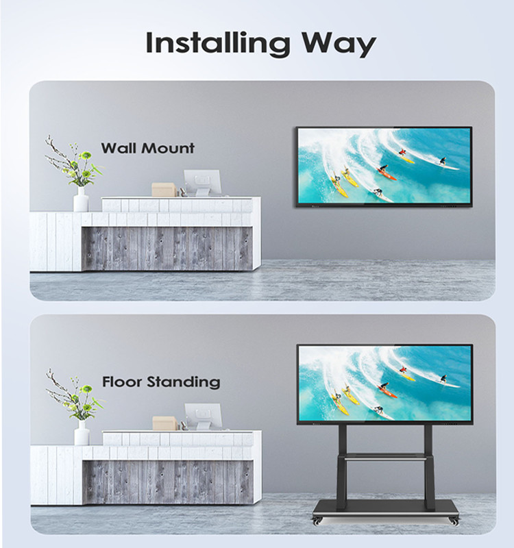 DLED Touch Screen Interactive Flat Panel Intelligent 65 Inch Interactive Panel For Education