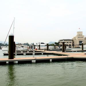 Customizable Aluminum Alloy Floating Pontoon Marina Docks With WPC Decking