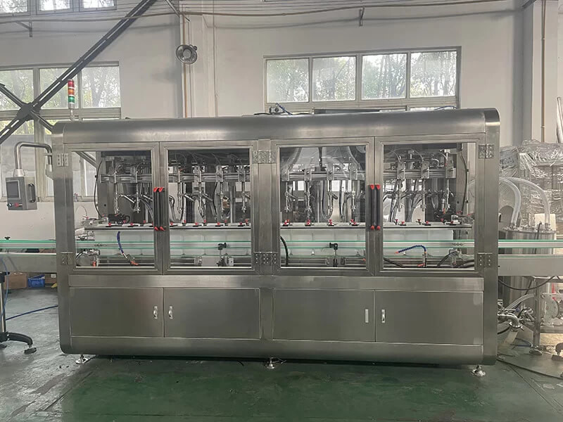 Full Auto Anticorrosive Glass Bottle Vinegar Filling Equipment Overflow Filling Technology