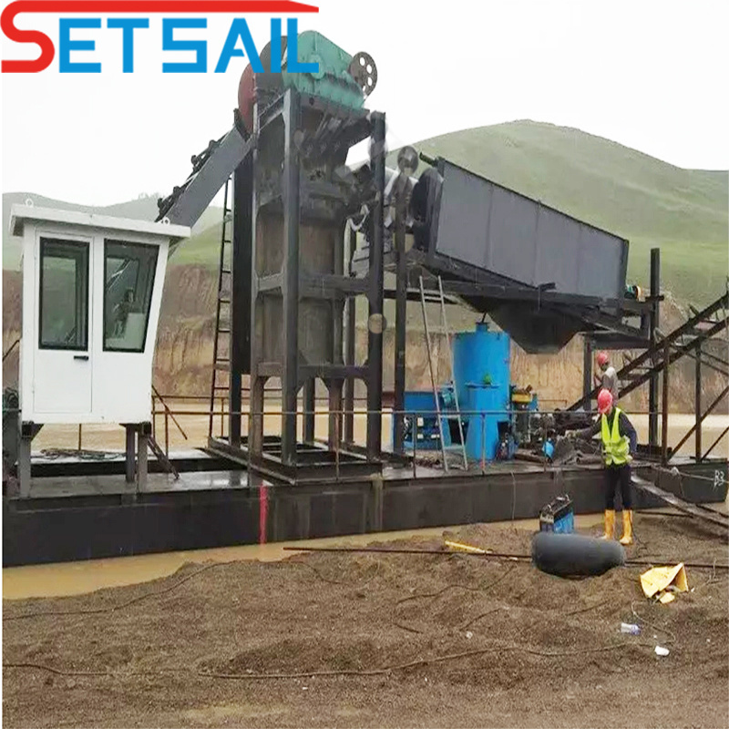High Capacity Generator Sets Chain Bucket River Gold Dredger