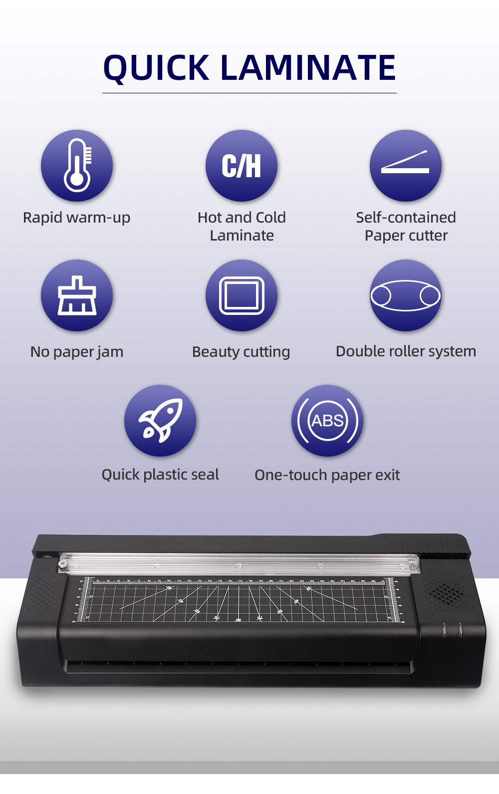 A4 A3 Hot Cold Thermal Lamination Machine For Home Office School