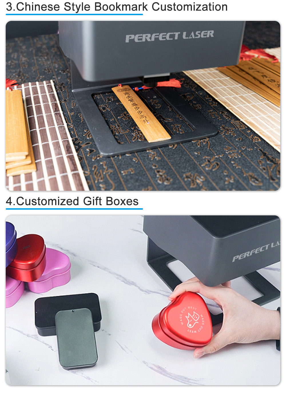 3W Portable Mini Desktop Laser Marker Engraving And Cutting Machine For Wood