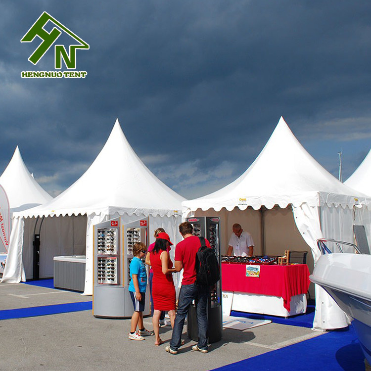 Outdoor Pop Up Store Pagoda Event Tent Aluminum Structure Waterproof