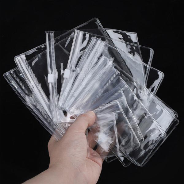 Transparent Zipper Bags Personalized Jewelry Zipper Packaging Bags Luxury