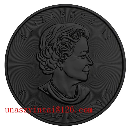 Non Magnetic Canada Elizabeth Maple Leaf Gold Plated coin