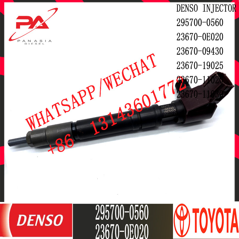 DENSO Diesel Common Rail Injector 295700-0560 For TOYOTA 23670-0E020 23670-09430