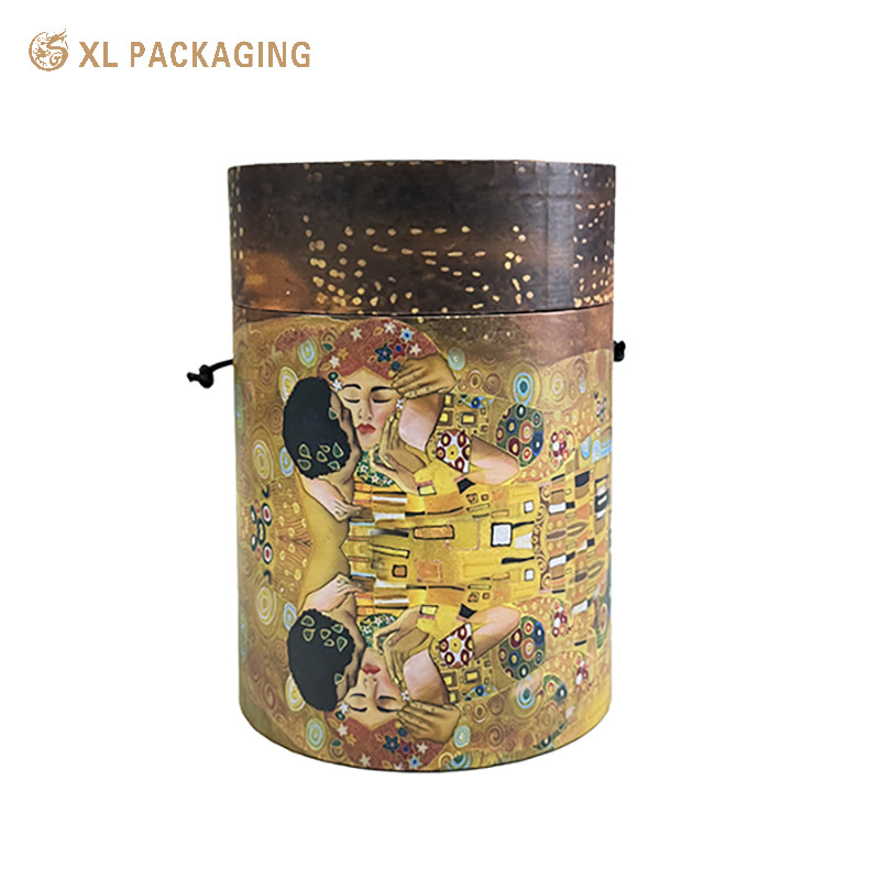 Flower Round Cardboard Paper Tube Packaging Gift Box Logo Printed Cylinder Paper Box