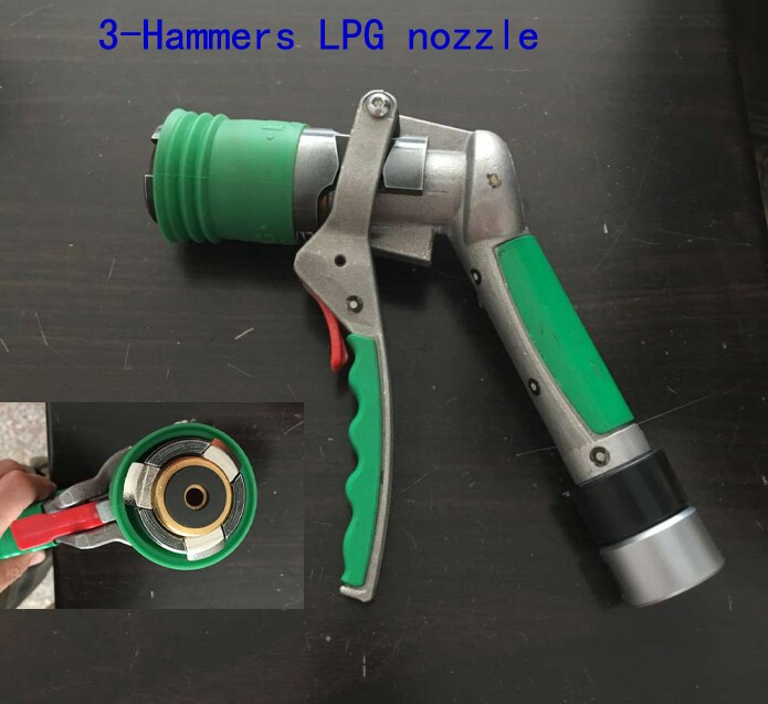 on sales Italian type three hammer LPG nozzle for LPG dispenser