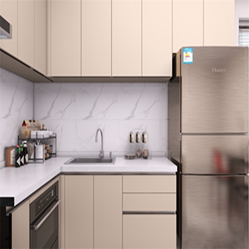 Custom Lacquer Waterproof Cabinet Set for Modern Apartment Kitchen Renovation Project