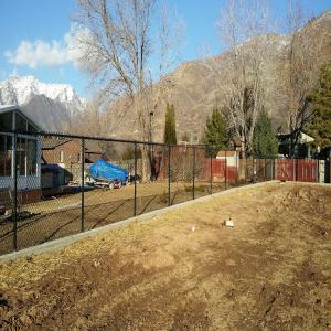 Black PVC Coating Chain Link Fence Roll 6ft 7ft 8ft