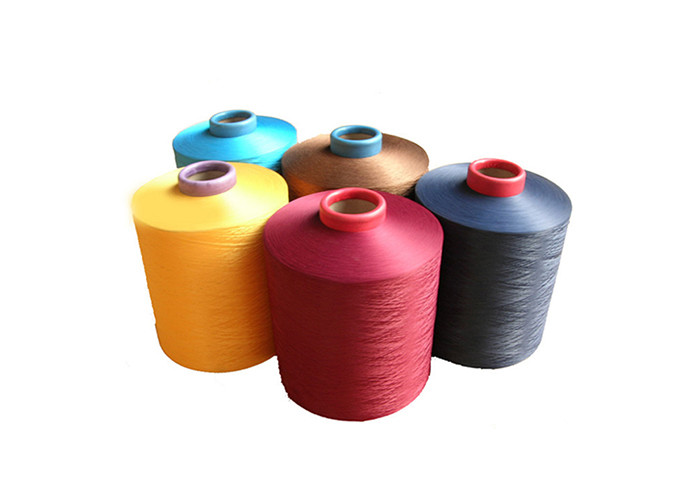 75D/36F Dope Dty Polyester Yarn , Anti Bacteria Knitting Draw Textured Yarn