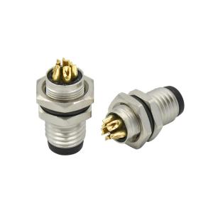 China 6 Pin M8 Waterproof Connector with Rated Voltage 250V Temperature Range 40 - 125 degree on sale