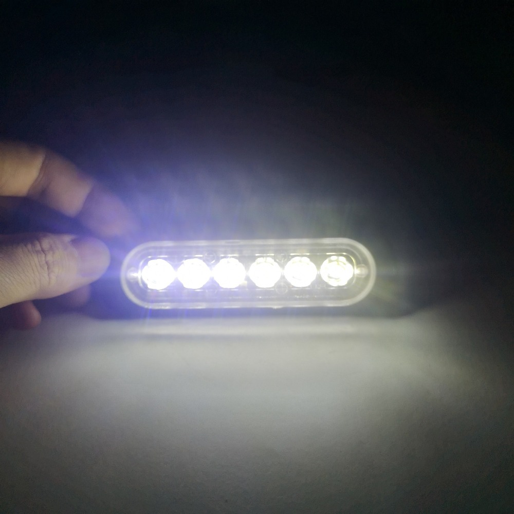 6LED Car Side Marker Lights Trucks Strobe Lamp LED Flasher Warning Lights