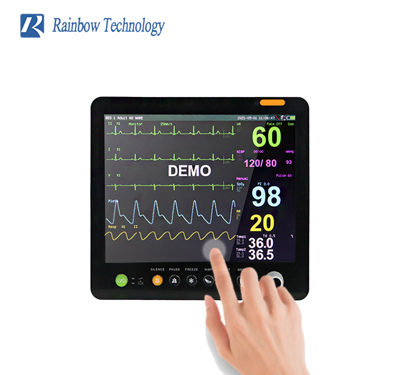 ICU/CCU Vital Signs Monitor Touch Screen 15In Medical Pathological Analysis