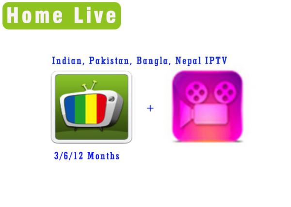 Homelive apk iptv Indian Pakistan Bangla Nepal iptv with Bolly-tube VOD movie