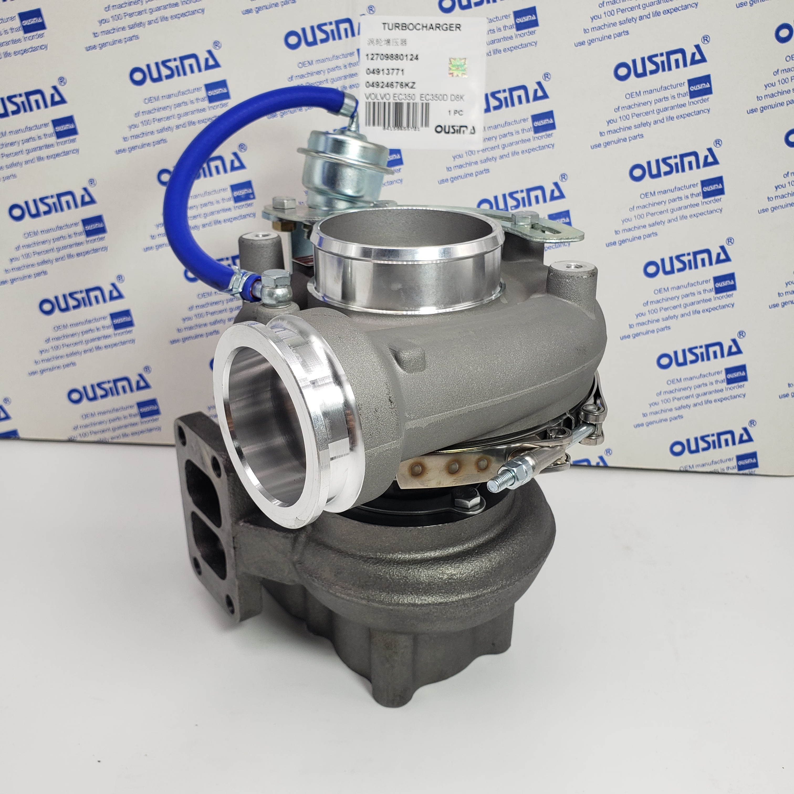 12709880124 04913771 04924676KZ Excavator Turbocharger For EC350 EC350D D8K