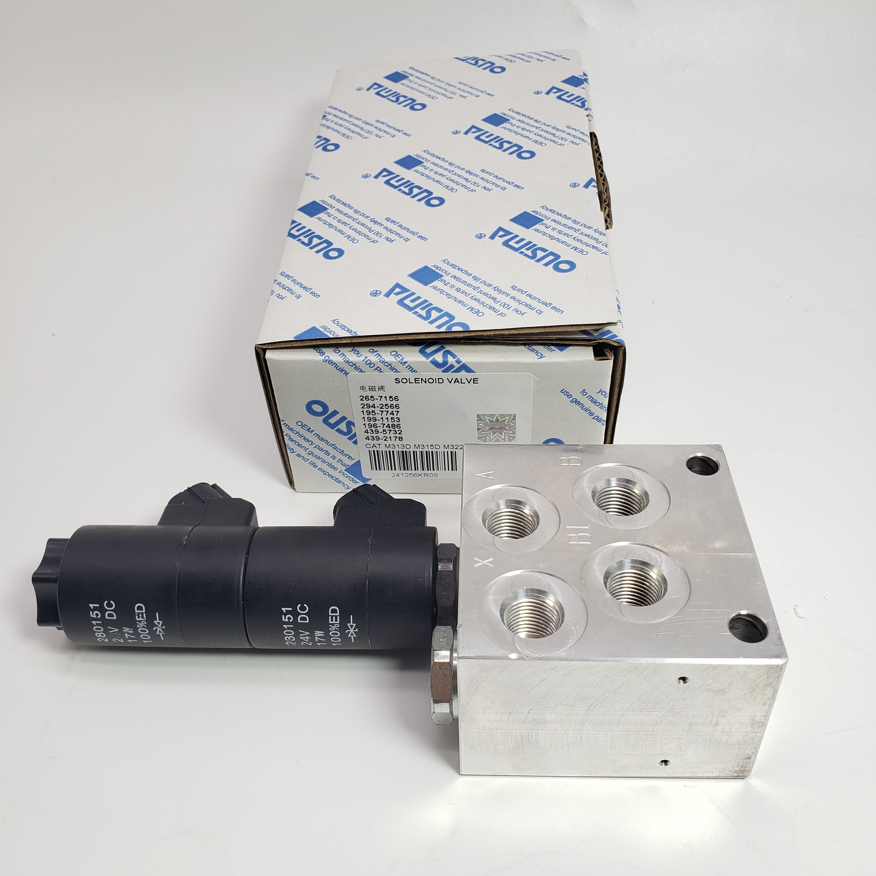 Solenoid Valve 265-7156 294-2566 195-7747 199-1153 196-7486 439-5732 439-2178 For CAT M313D M322D