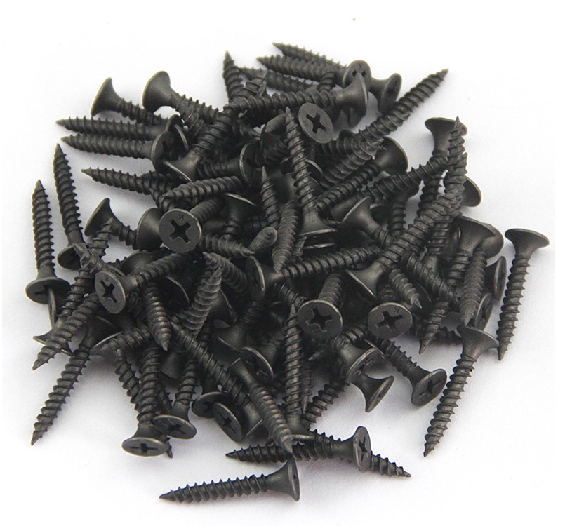 Customized Support ODM Black Phosphate Bugle Head Drywall Screws for Gypsum Board