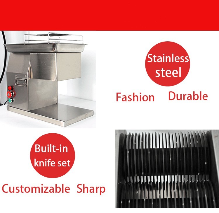 Factory outlet electric table type automatic commercial meat slicer cutter Shredded meat cutting machine