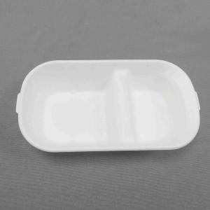 1000ml 2-Components Unbleached Wheat Straw Lunch Box Biodegradable Food