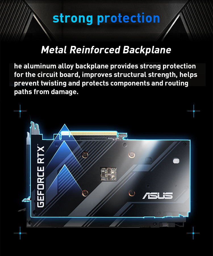 128bit GDDR6 Desktop Graphics Card ASUS NVIDIA ATS-RTX3050-O8G-GAMING