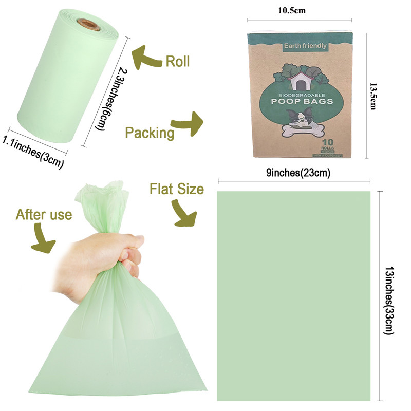 Eco-Friendly Bone-Shape Plastic Pet Waste Bags For Small Animal Dog Poop Cleaning