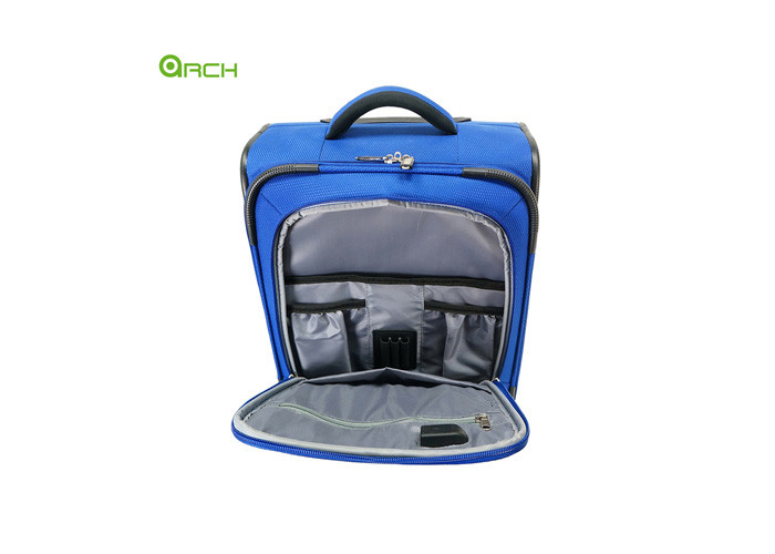 Smart Tapestry Travel Trolley Underseat Luggage Bag With RFID Pocket