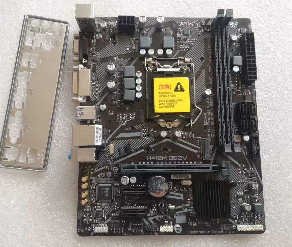 Customized H410M DS2V In tel H410 DDR4 USB3.2 Micro-ATX New 64G Double Channel Support 10 gen 1200 CPU Motherboard GA H410M DS2V