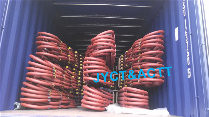 Spiral U Bend Low Finned Tubes High Frequency Welding For Heat Exchanger