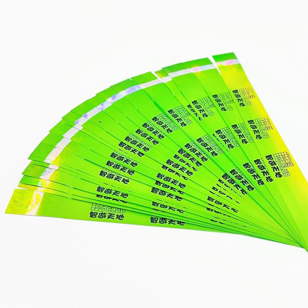 Quality Tearproof Colored Paper Wristbands Tyvek Printable Customized Logo for sale