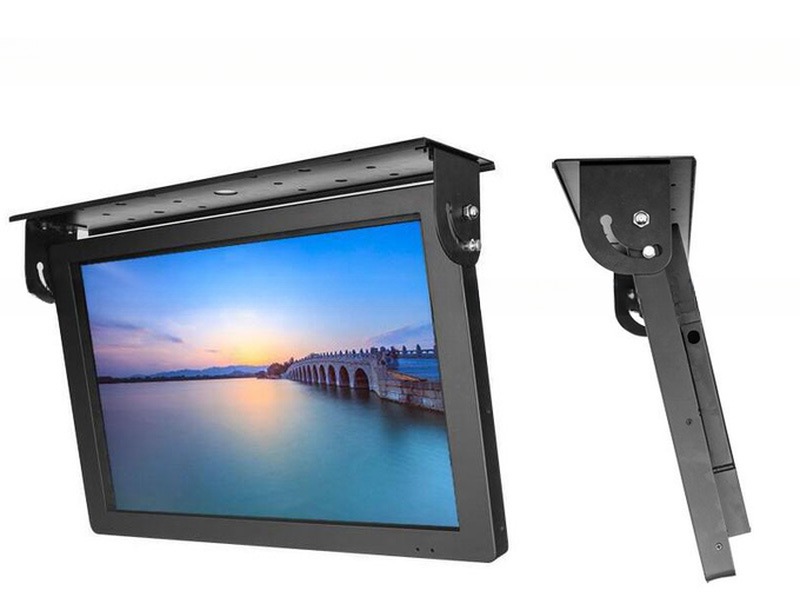 18.5 Inch Bus 4G Android TV LCD LED Advertising Video Monitor Signage Display For Taxi Coach Vehicle