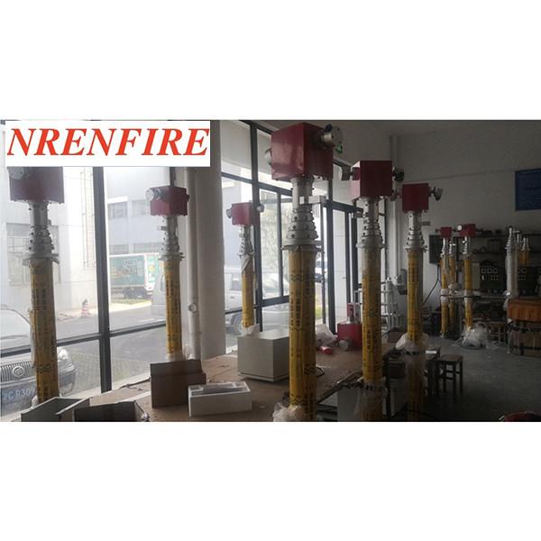 6m fire truck vehicle mount pneumatic telescopic mast light tower - tilt and