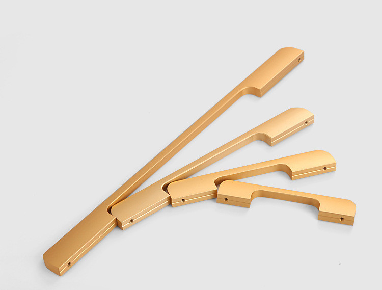 Cupboard Aluminum Alloy Handles Furniture Aluminum Profiles For Kitchen Cabinet