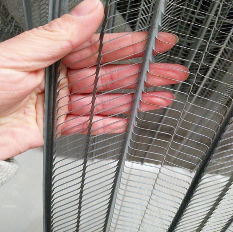 Flat Metal Rib Lath 600mm Width , V Type Galvanized Expanded Metal Sheet