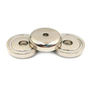 Antirust Industrial Neodymium Pot Magnets With Countersunk Hole Customized