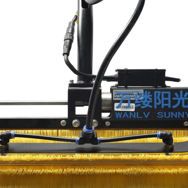 Water Powered Electric Rolling Brush for Solar Panel Cleaning in Metallurgical
