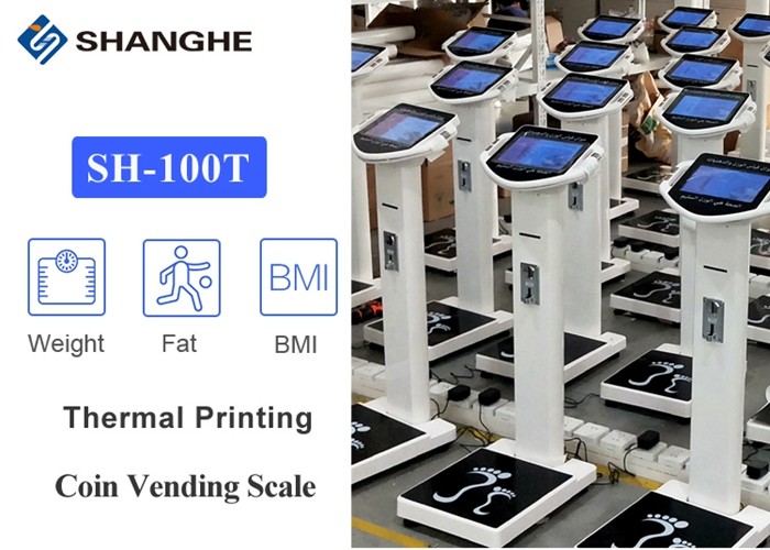 Automatic Body Fat Percentage Analyzer , Portable Ultrasonic Height Body Fat Analyzer