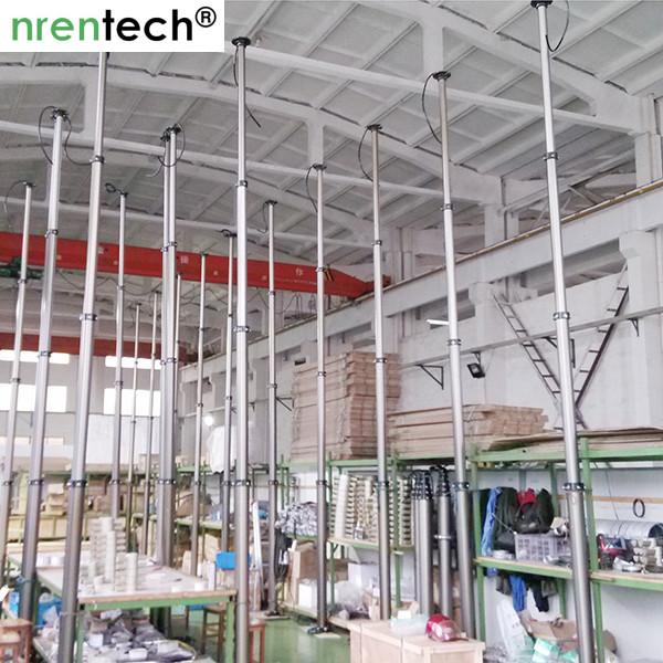 6m pneumatic telescopic mast for mobile light tower/ telescoping mast for