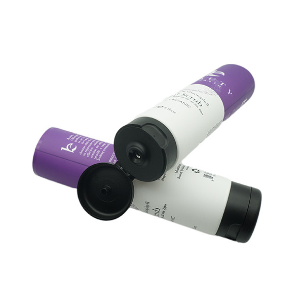 Custom Round Shape Empty Cosmetic Tubes For 4oz Facial Scrub Packaging