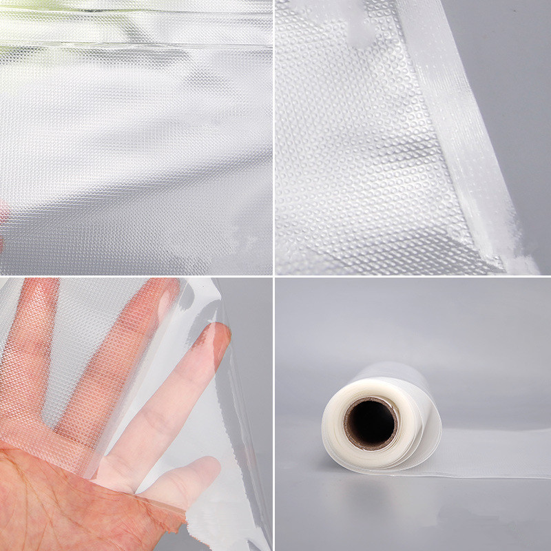 8 Inch 20cmx500cm PA PE Co Extruded Clear Flat Vacuum Sealer Rolls For Household