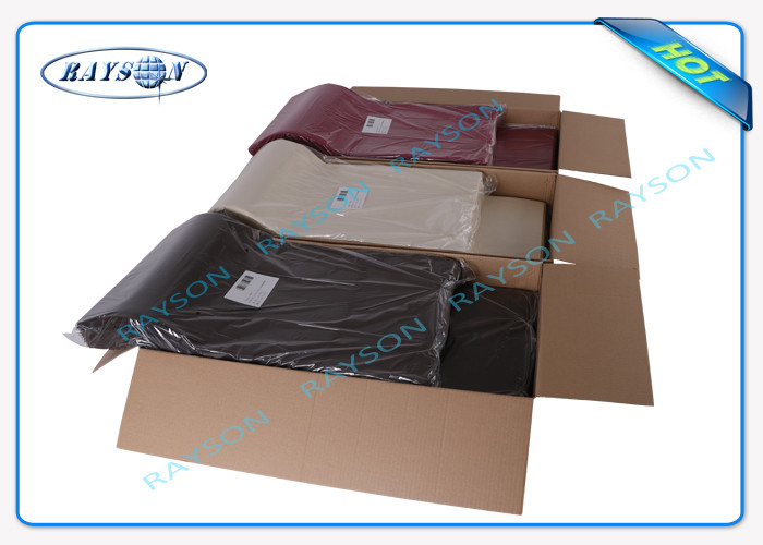 Pre-Cut 1 x 1m Disposable Non Woven Tablecloth For Restaurant / Wedding