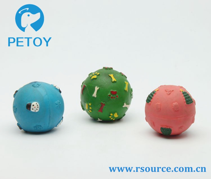 Lovely Christmas Latex toys durable dog ball toys