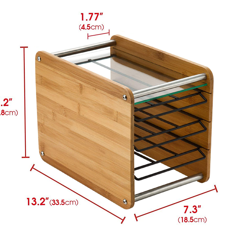 Conveniently Organize Your Coffee Pods with this Sustainable Bamboo Holder and Drawer