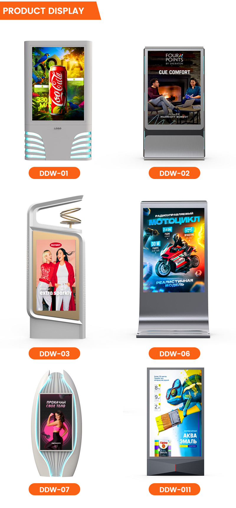 P4 P5 P6 P8 P10 8000nits 3840hz IP65 waterproof indoor outdoor mupi display led digital signage