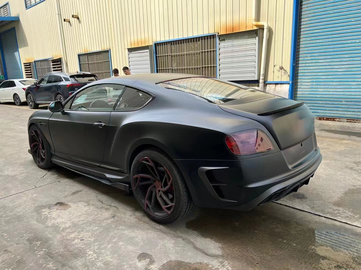 2014 - 2016 Bentley Continental Body Kit Plastic Front And Rear Spoiler Hoods