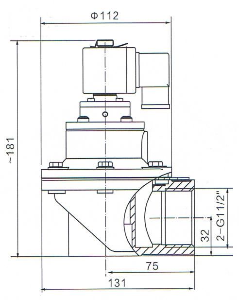 1.5'' DMF-Z-40S BFEC Right Angle Solenoid Pulse Valve For Dust Collector 0