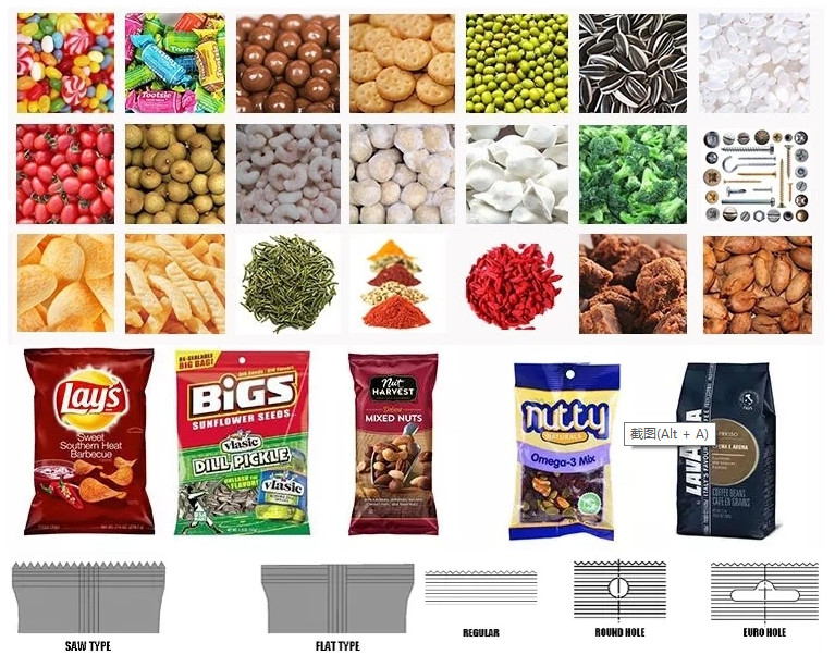 Multi Function Gusset Bag Vertical Packing Machine For Potato Chips