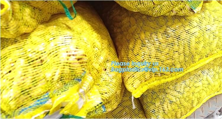 Reusable Solid Shopping Bag String Grocery Bag Shopper Cotton Tote Mesh Net Woven Portable Durable Shopping, BAGEASE