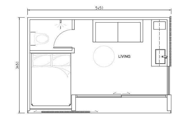 AS/NZS Standard Prefab Light Steel Garden/Yard Studio Granny Flat House Holiday Modular Home